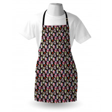 Sugar Skulls Flowers Apron