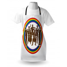 Musicians in Rainbow Circle Apron