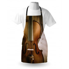 Instrument and Music Sheet Apron