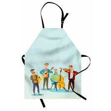 Cartoon Happy Band Concert Apron