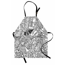 Chaotic Doodle Musical Apron