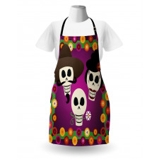 Folk Sugar Skulls Apron