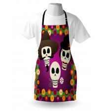 Folk Sugar Skulls Apron