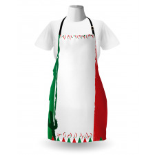 Mexican Colors Flags Cacti Apron