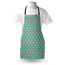 Roses on Skull Pattern Apron