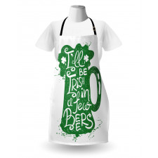 Funny Words on Beer Mug Apron