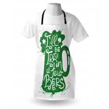 Funny Words on Beer Mug Apron