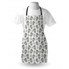 Abstract Skulls Apron