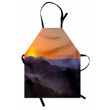 Dawn on Misty Mountains Apron