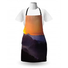 Dawn on Misty Mountains Apron