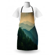 Mountain Ridges Scenery Apron