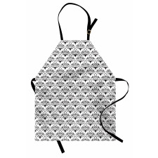 Monochrome Antique Motif Apron