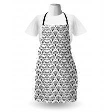 Monochrome Antique Motif Apron