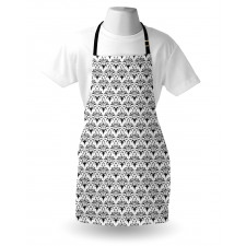 Monochrome Antique Motif Apron