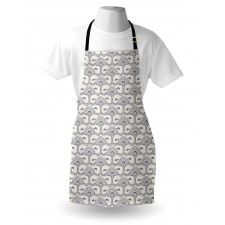 Antique Dotwork Motif Art Apron