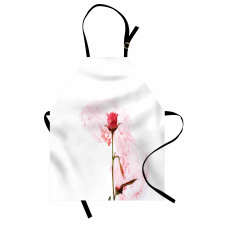 Romantic Love Rose Design Apron