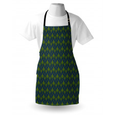 Zigzags Vibrant Abstract Art Apron