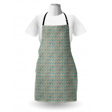 Grunge Cartoon Fish Doodle Art Apron