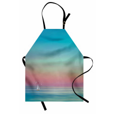 Ombre Calm Sea Tides Artwork Apron