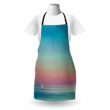 Ombre Calm Sea Tides Artwork Apron