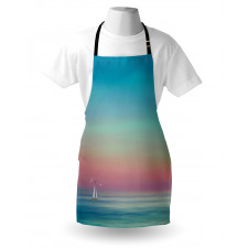 Ombre Calm Sea Tides Artwork Apron