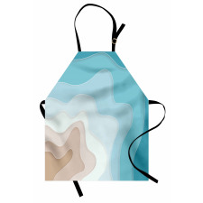 Geode Look Abstract Sea Art Apron