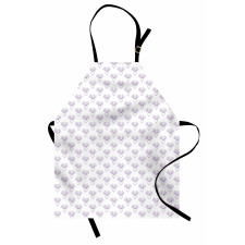 Monochrome Beet Pattern Apron