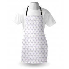 Monochrome Beet Pattern Apron