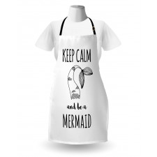 Be a Mermaid Text Tail Apron