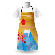 High Cliff Silhouette Flowers Apron