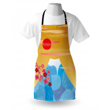 High Cliff Silhouette Flowers Apron