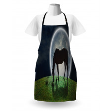 Horse on Hill Full Moon Apron