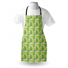 Cartoon Sheep in Forest Apron