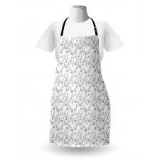 Rabbit Engraving Art Apron