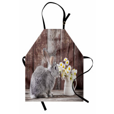 Rabbit Daisy Wooden Apron