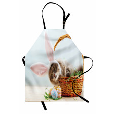 Cat as Easter Rabbit Apron