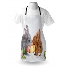 2 Rabbits with Eggs Apron