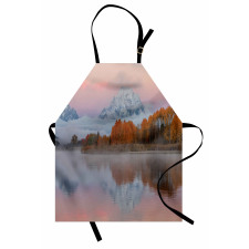 Outdoorsy Pink Sky Forest Apron