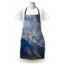 Snowy Scene Grand Teton Apron