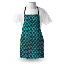 Flowers and Goosefoot Art Apron