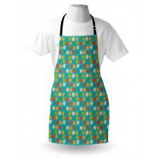 Colorful Abstract Leaves Art Apron