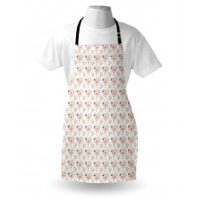 Simple Abstract Floral Art Apron