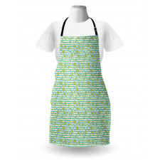 Summer Flowers Stripes Apron