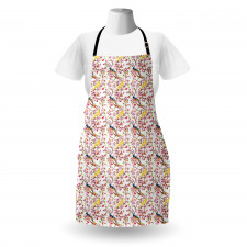 Sakura Branches and Birds Apron