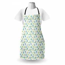 Watercolor Lizards and Cacti Apron