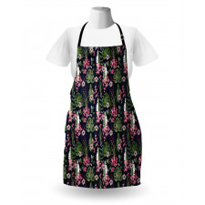 Palm Leaves Flowers Apron