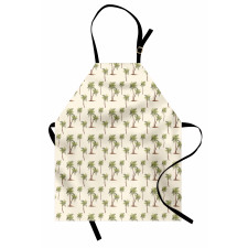 Simplistic Palms Pattern Apron