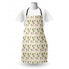 Simplistic Palms Pattern Apron