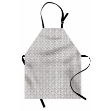 Continuous Floral Motif Apron