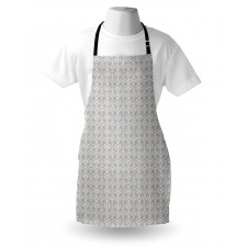 Continuous Floral Motif Apron